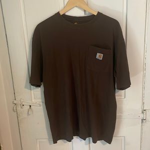 Men’s Carhartt T-shirt, brown, medium